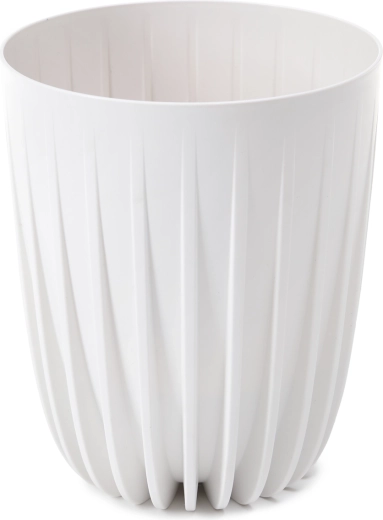 Květináč Mira Eco Recycled 19 cm bílý