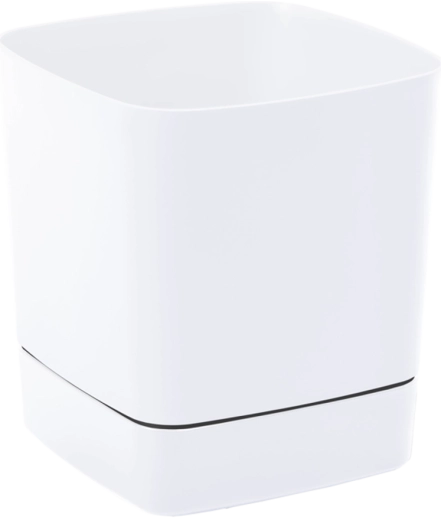 Květináč Clima s podstavcem 160 × 160 mm bílý