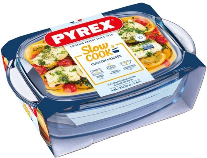 Skleněný pekáč s víkem PYREX 4,5 l