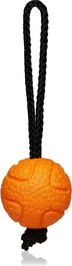 Explorer Dog AirBall s provazem – oranžový míček pro psy 6,5 cm