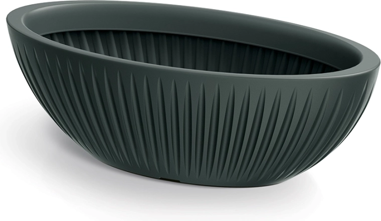 Květináč Latia Oval 58 cm antracit
