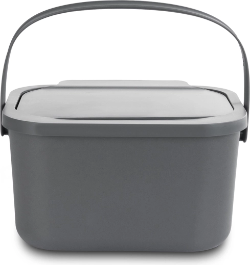Šedý koš na bioodpad 4,5 l