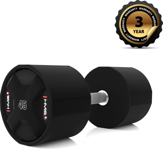 Jednoruční činka z polyuretanu HMS 45 kg