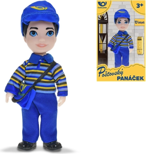 Panáček pošťák – figurka doručovatele České pošty 17 cm