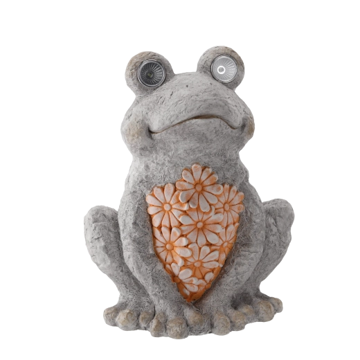 Zahradní žába s LED očima CHOMIK