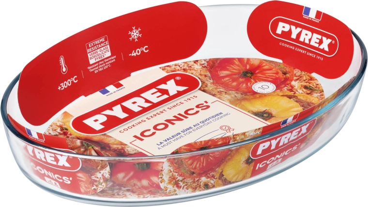 Zapékací oválná mísa PYREX 4,2 l sklo 40 × 27 × 7 cm
