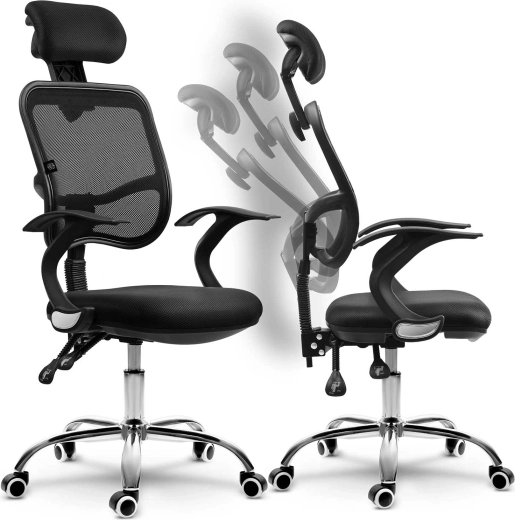 Kancelářská židle z mikro‑síťoviny Sofotel Ryga černá