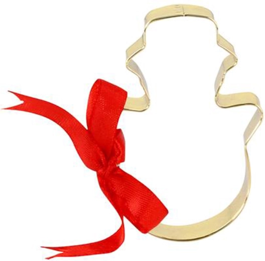 Vykrajovátko na cukroví zlatý sněhulák 7 cm TORO