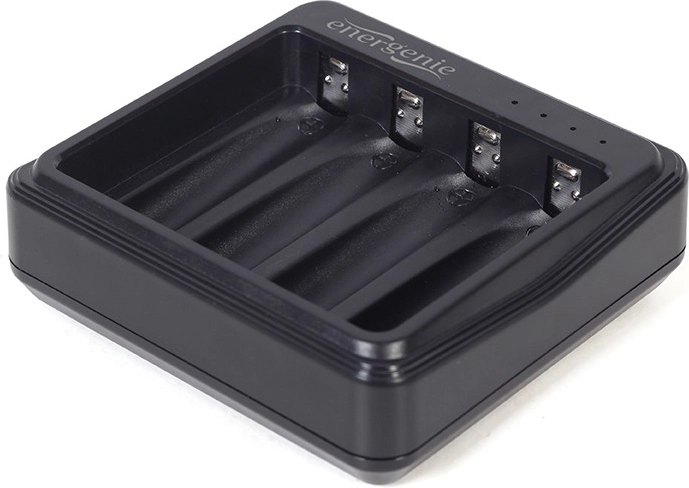 USB nabíječka pro akumulátory AA/AAA, černá