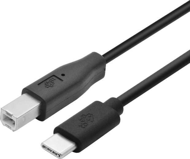 usb-c na usb-b tiskový kabel 1,8 m černý