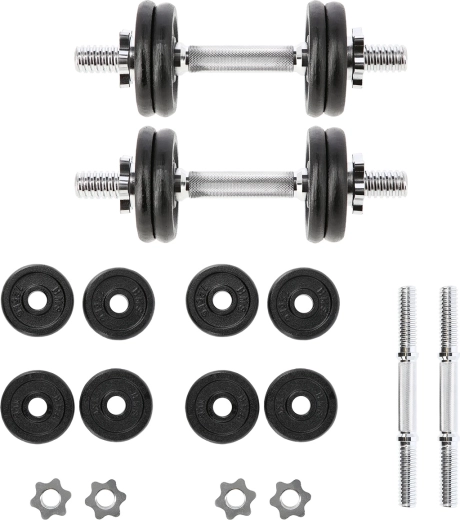Nastavitelné jednoruční činky HMS 2 × 7 kg