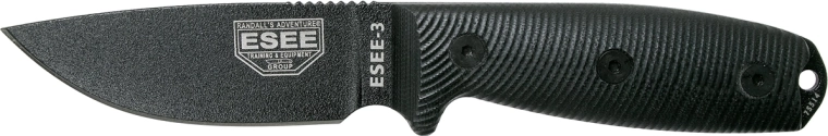 Taktický nůž ESEE 3 s pevnou čepelí, G10 rukojeť a pouzdro Kydex