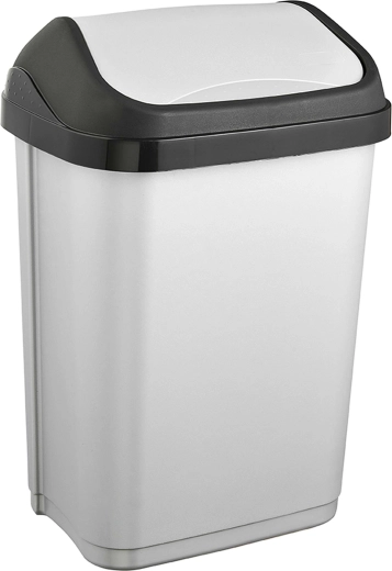 Keeeper plastový odpadkový koš s kyvným víkem 10 l