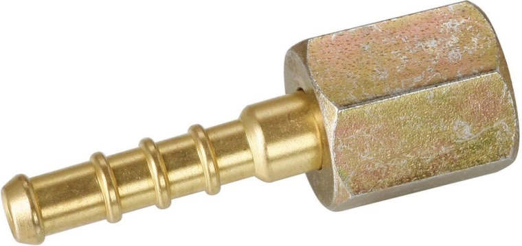 Nátrubek 4 mm s maticí M9×0,75 pro nízkotlaké hadice