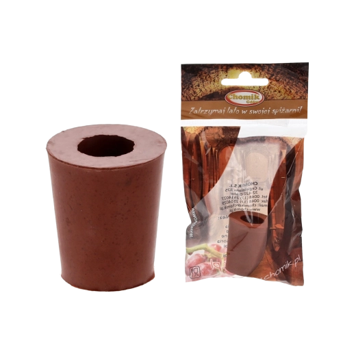 Gumový korkový špunt s otvorem pro kvasnou trubici