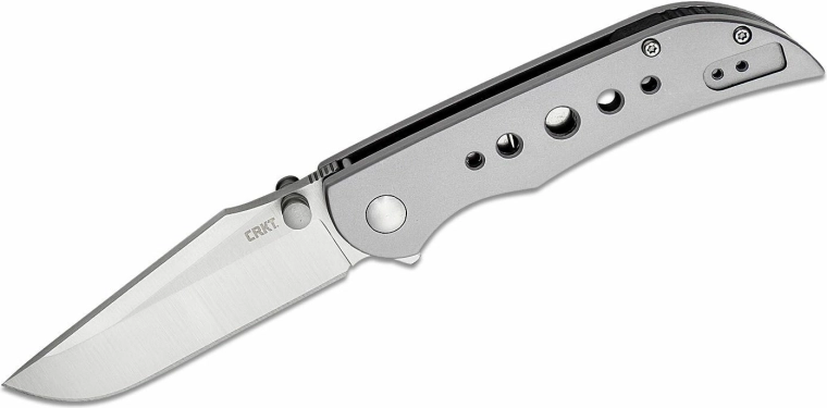 CRKT Oxcart Silver kapesní nůž 7,8 cm, celonerezový
