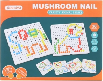 Barevná kloboučková mozaika 120 ks