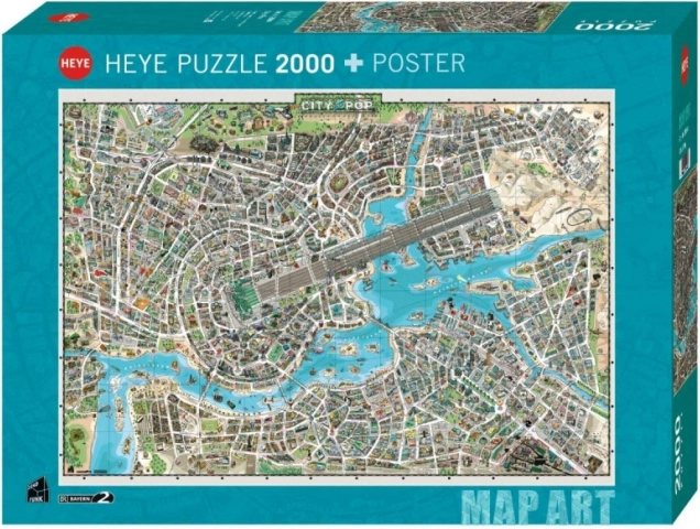 Puzzle HEYE 2000 dílků – město hudby
