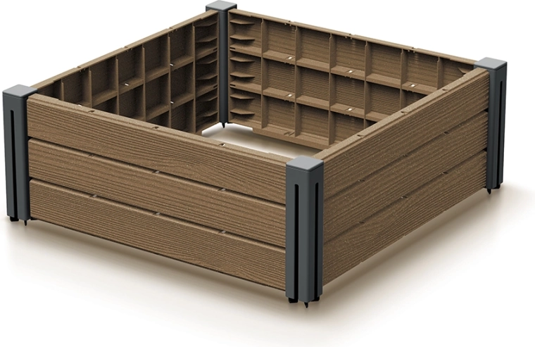 Vyvýšený zahradní záhon Base Plant 61,8 × 61,8 × 23 cm naturo ECO