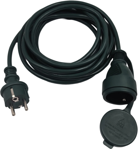 Zahradní prodlužovací kabel 10 m, zelený - 1 kus