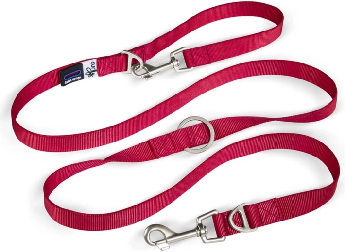 Curli nastavitelné nylonové vodítko pro psy červené L 200 × 2 cm