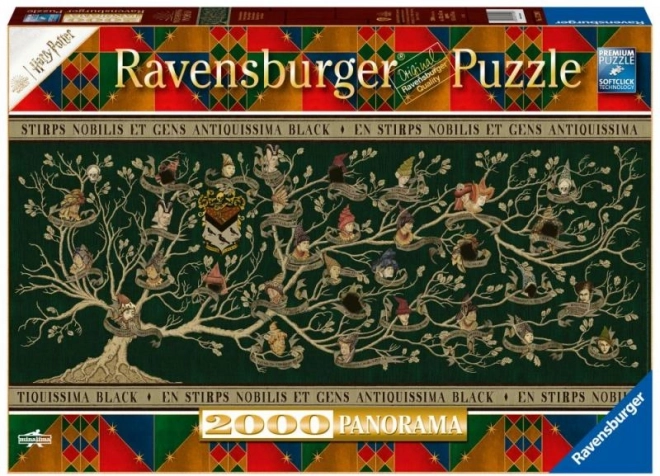 Harry Potter rodokmen panorama puzzle 2000 dílků Ravensburger