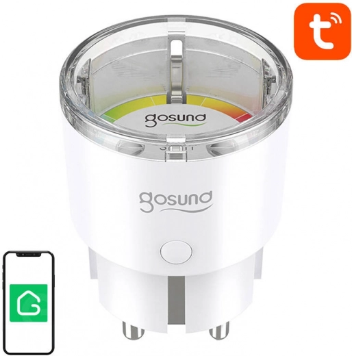 chytrá wi‑fi zásuvka gosund s měřením spotřeby 16 a (eu)