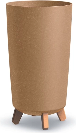 Květináč na nožkách Gracia Tubus Slim Eco Wood 24 cm naturo
