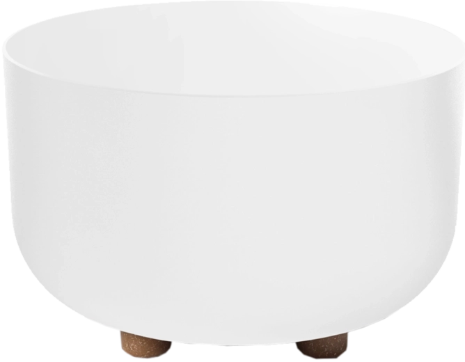 Miska na květiny SOFIA 27 cm bílá matná s nožkami