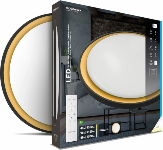 Stropní LED svítidlo Modee Smart Lighting A‑H101, stmívatelné, 3CCT, Ø540 mm, dálkové ovládání