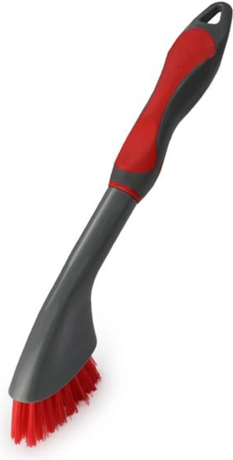 Plochý kartáč na nádobí TORO šedý