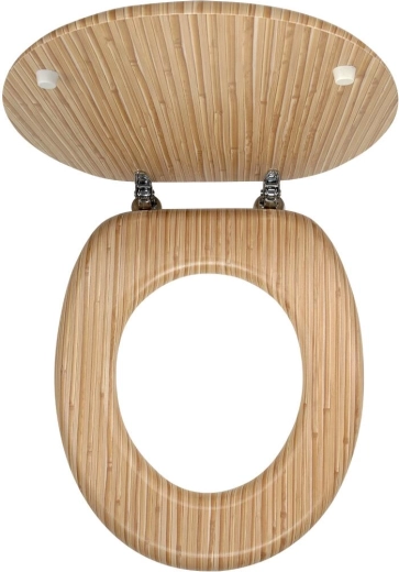 WC sedátko z bambusové dýhy