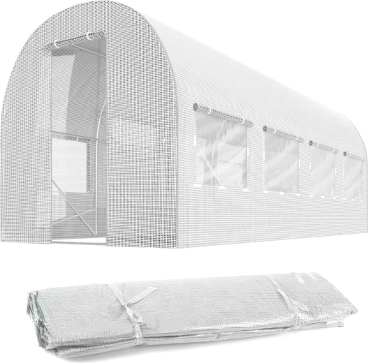 Náhradní bílá plachta na zahradní fóliovník 2 × 4,5 m (9 m²) PLONOS