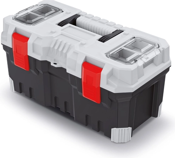 Plastový kufr na nářadí Titan Plus 55 cm, šedý