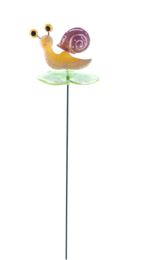 Zahradní dekorace na tyč – šnek 13 cm