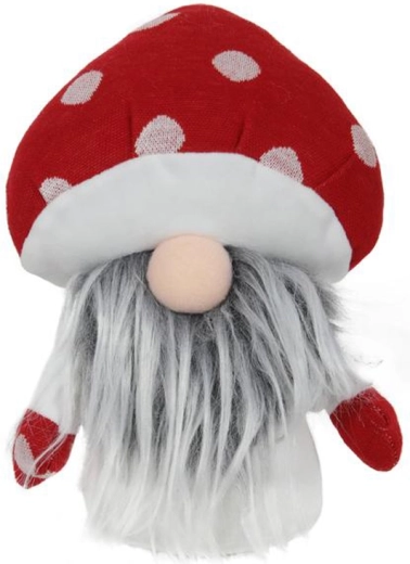 Dekorace skřítek Muchomůrka 20 cm