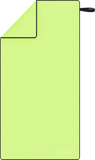 Rychleschnoucí ručník z mikrovlákna NILS Camp, zelený/černý