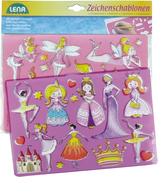 Kreslicí šablony princezny a baletky LENA