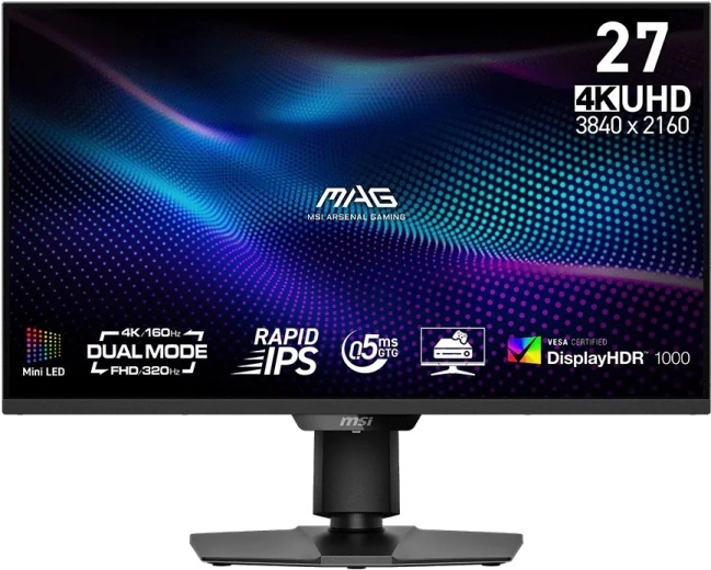Herní monitor MSI MAG 274UPDF 27" LED 160 Hz černý