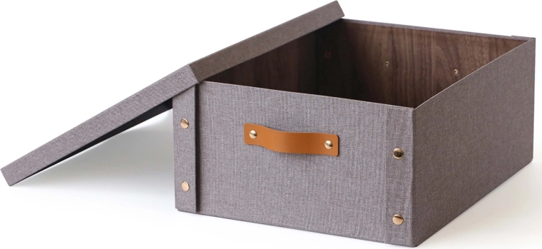 Úložná krabice s víkem 33 × 40 × 17 cm – papír a lepenka