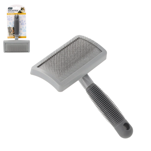 Kartáč na srst pro domácí zvířata 17 × 10 cm s jemnými drátěnými štětinami