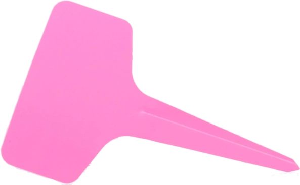 Štítky a cedule na označení rostlin – sada 10 ks – růžová