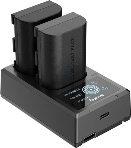 Sada dvou baterií SmallRig LP-E6NH s duální nabíječkou - 2 ks