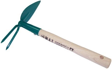 Okopávačka srdíčko s 2 hroty a násadou 27 cm