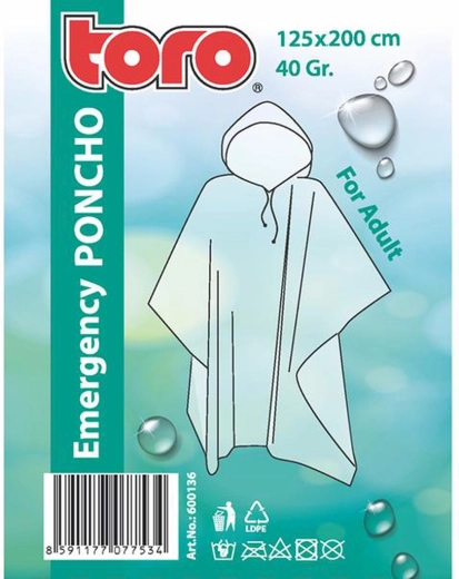 Pončo pláštěnka pro dospělé Toro
