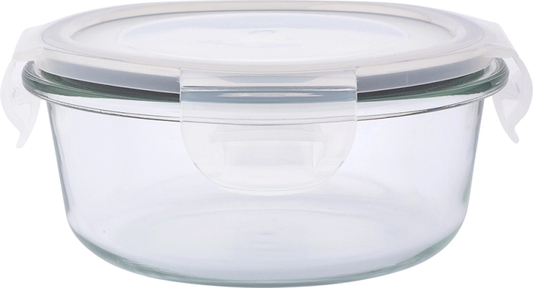 Fresh kulatá skleněná dóza na potraviny s víkem 0,4 l
