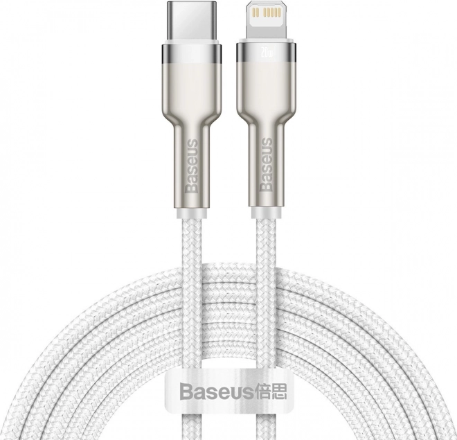 Baseus Cafule USB‑C na Lightning kabel 2 m, PD 20 W, bílý
