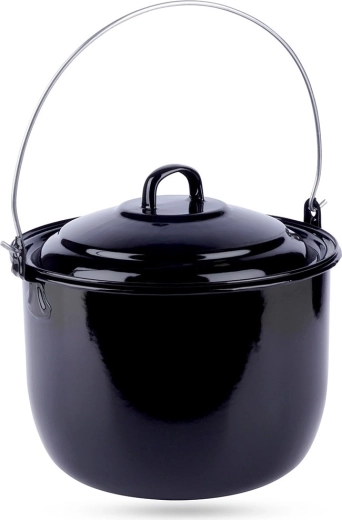 Smaltovaný závěsný maďarský kotlík s poklicí Ambiance 7,7 l