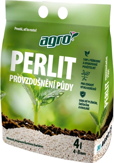 Perlit pro pěstování rostlin 4 l AGRO