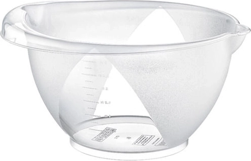 Transparentní oválná mísa na míchání 3 l s odměrkou